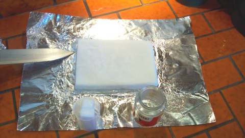 White, OdorLess Refined Shea Butter Block