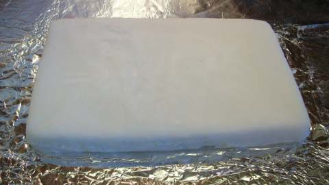 White, OdorLess Refined Shea Butter Block